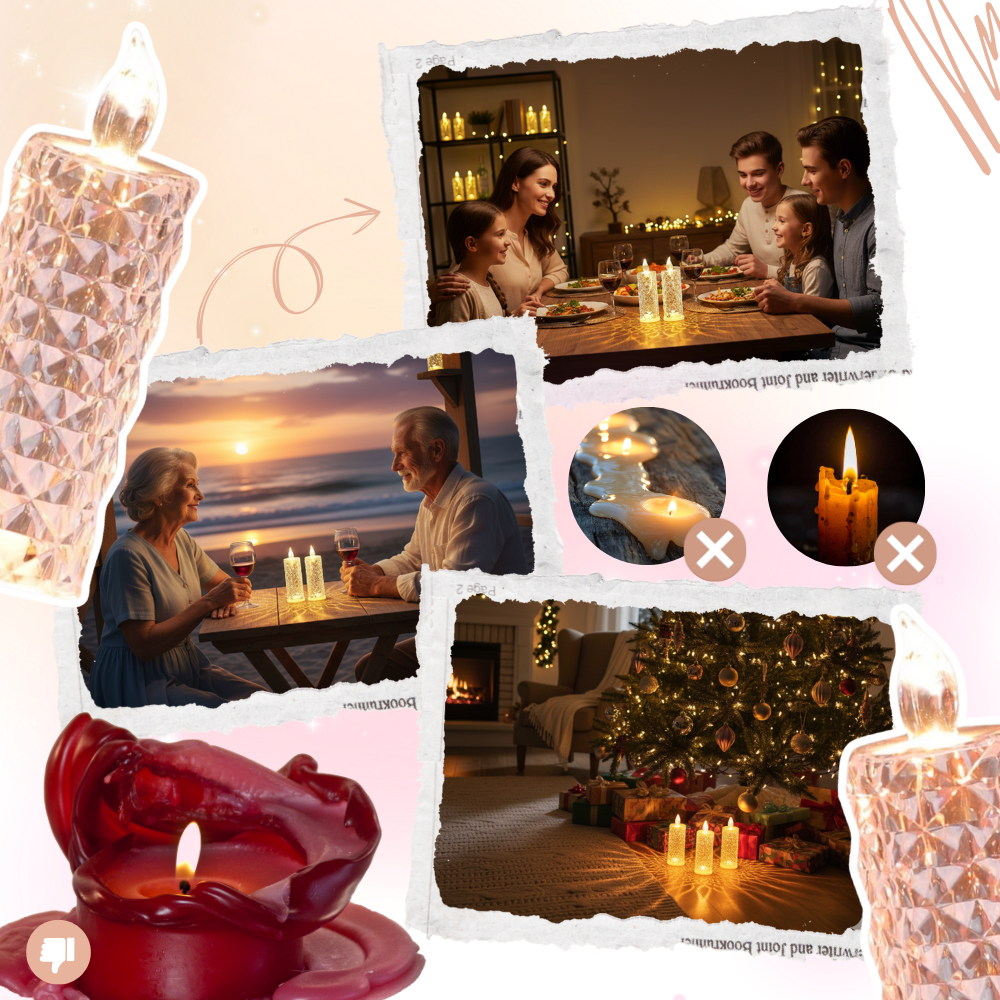 Flameless Crystal Candle Lamp - Ozerty