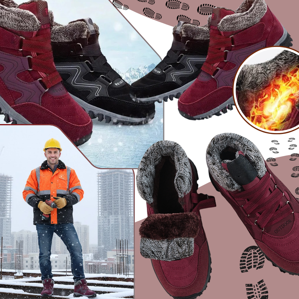 Fleece-Lined Warm Winter Shoes - Ozerty