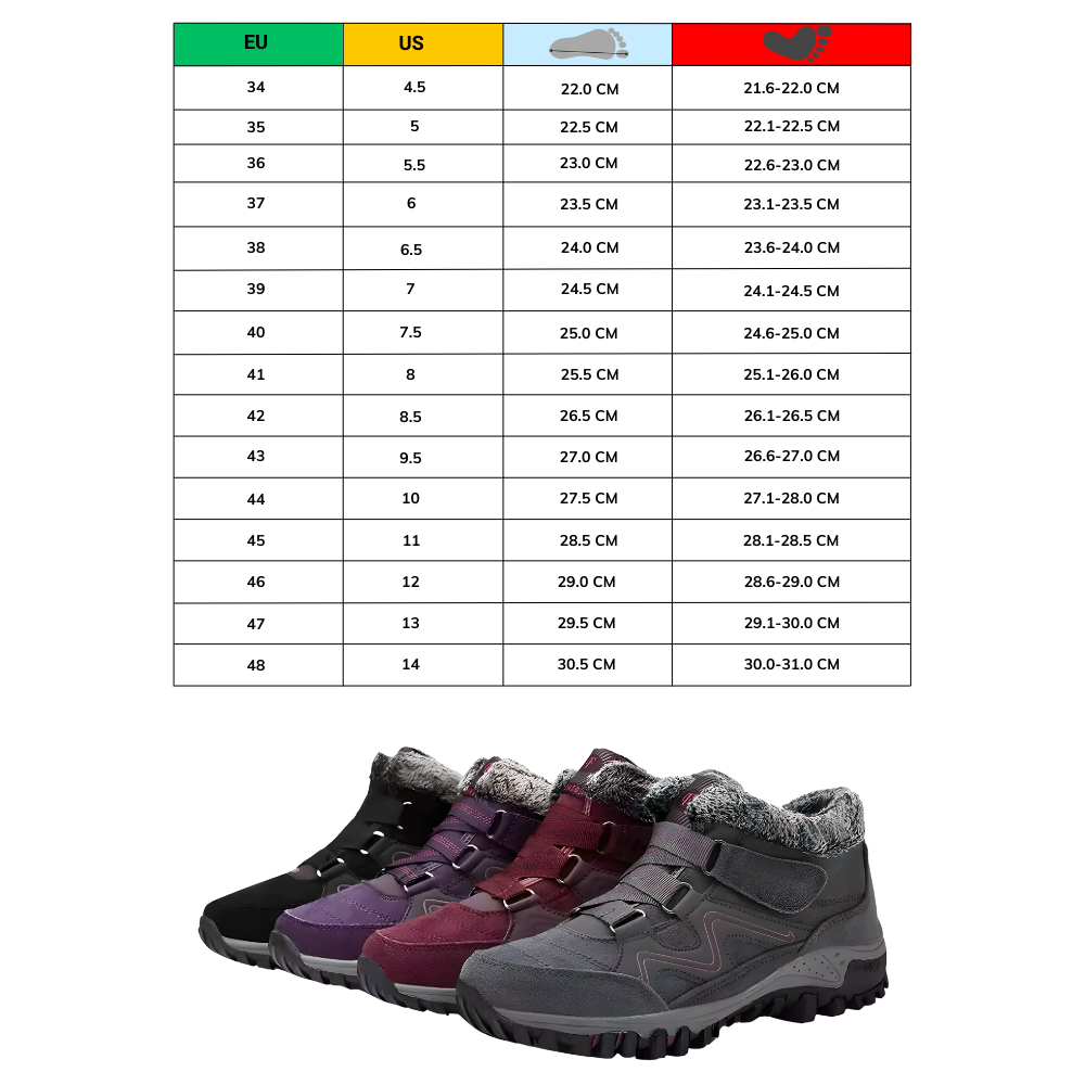 Fleece-Lined Warm Winter Shoes - Ozerty