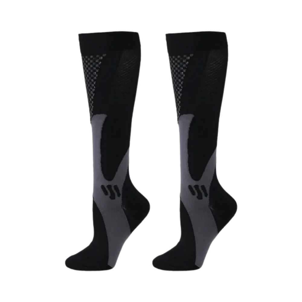 Functional & Stylish Compression Socks -Black - Ozerty