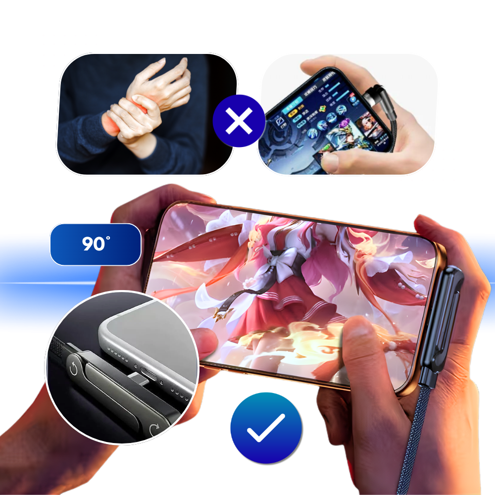 Gaming Comfort Stand Phone Cable - Ozerty