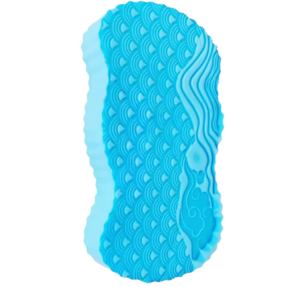 Gentle Exfoliating Bath Sponge -Blue - Ozerty