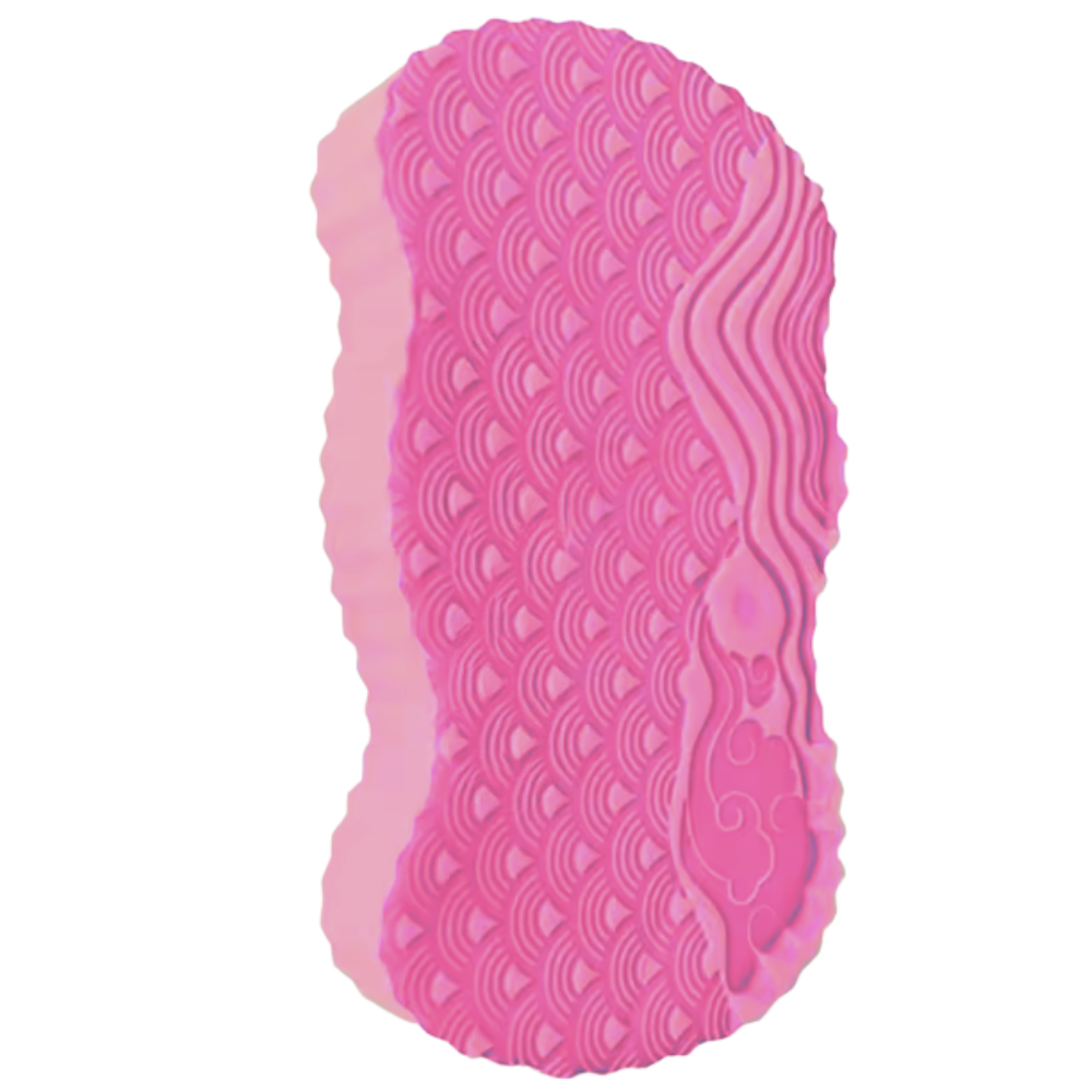 Gentle Exfoliating Bath Sponge -Pink - Ozerty