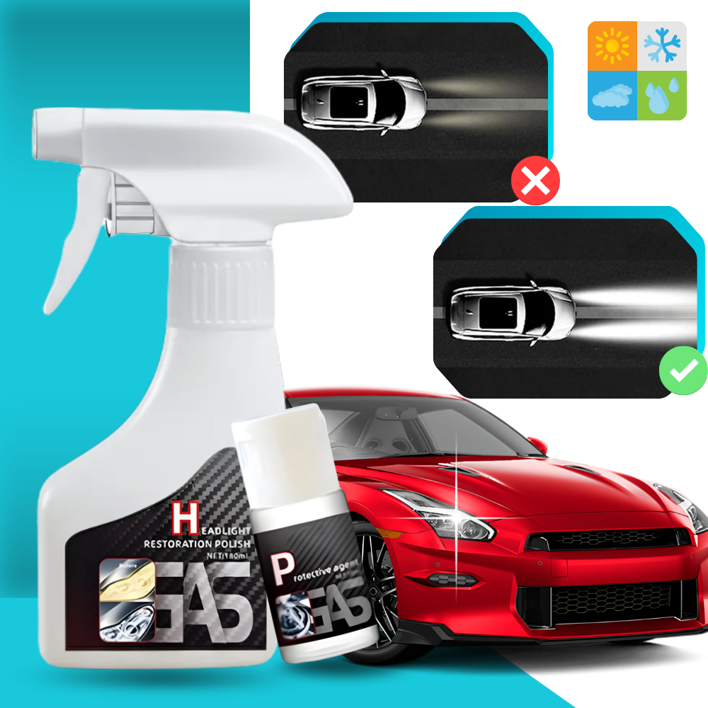 Headlight Cleaner & Coating Restore Kit - Ozerty
