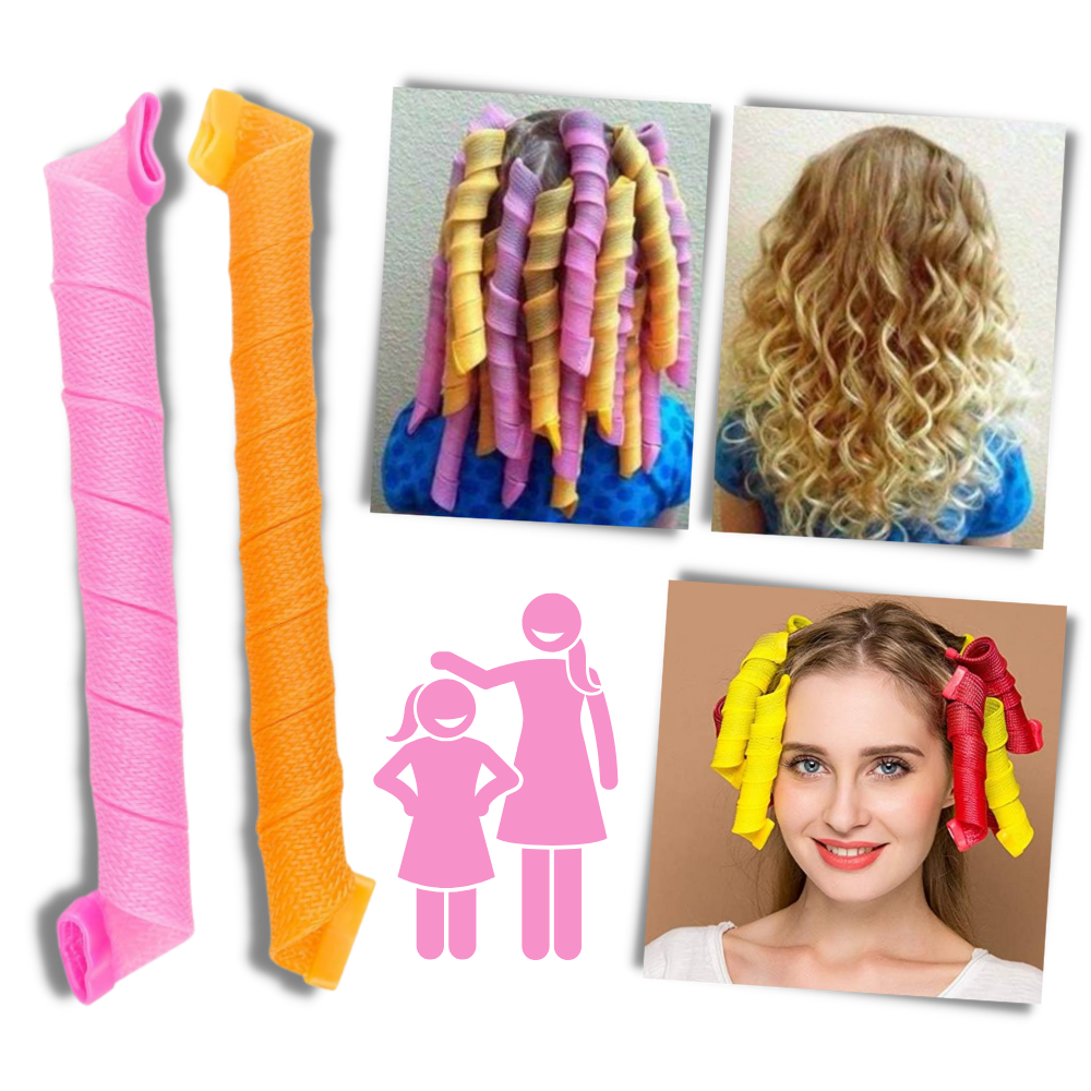 Heatless Curly Hair Roller Kit - Ozerty