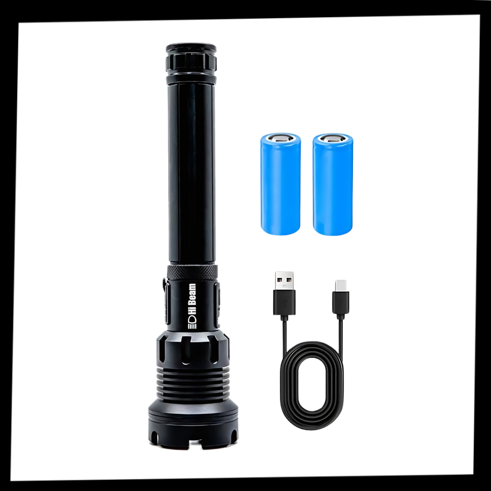 High Beam Rechargeable Led Torch - Ozerty