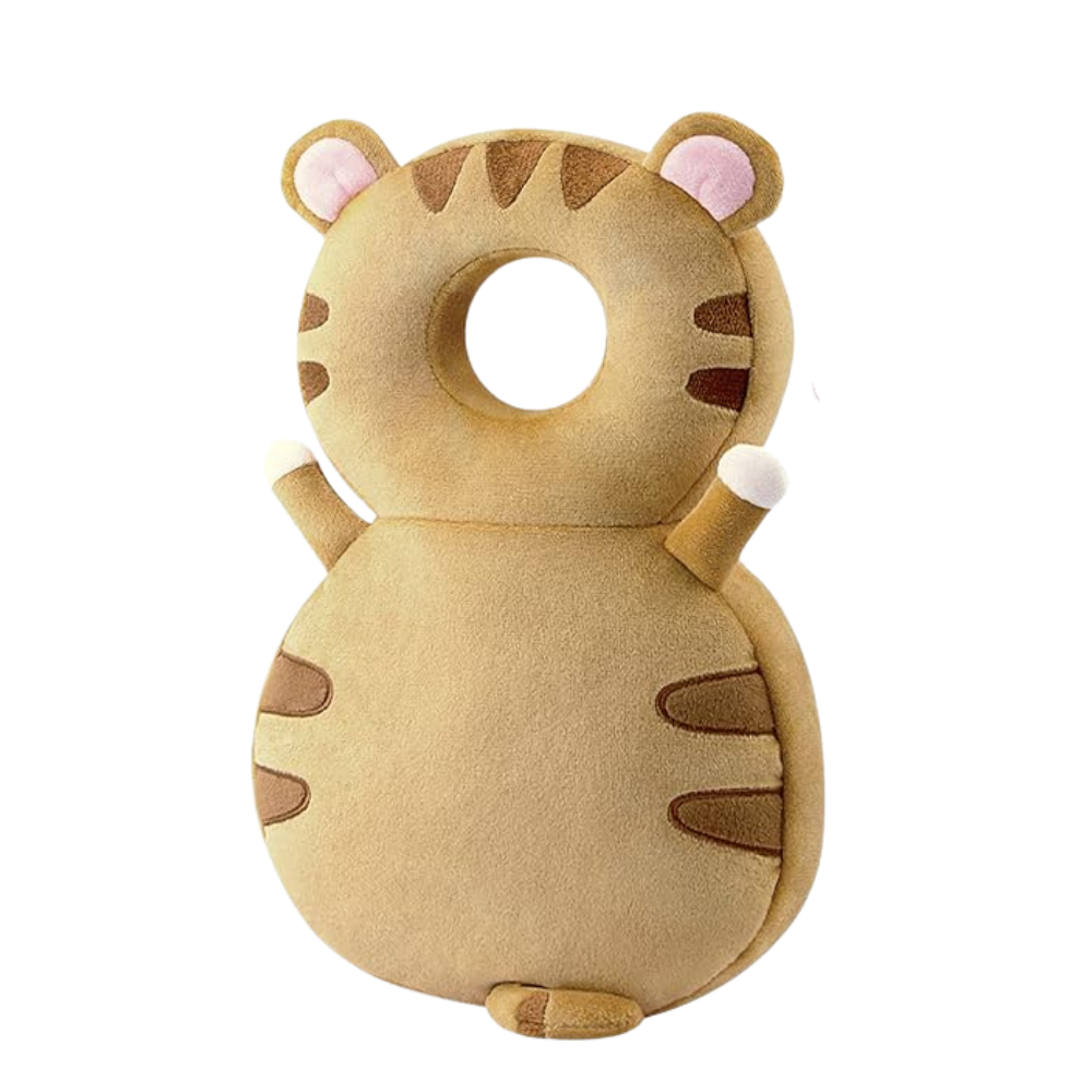 Hypoallergenic Infant Head Protector -Brown Tiger - Ozerty