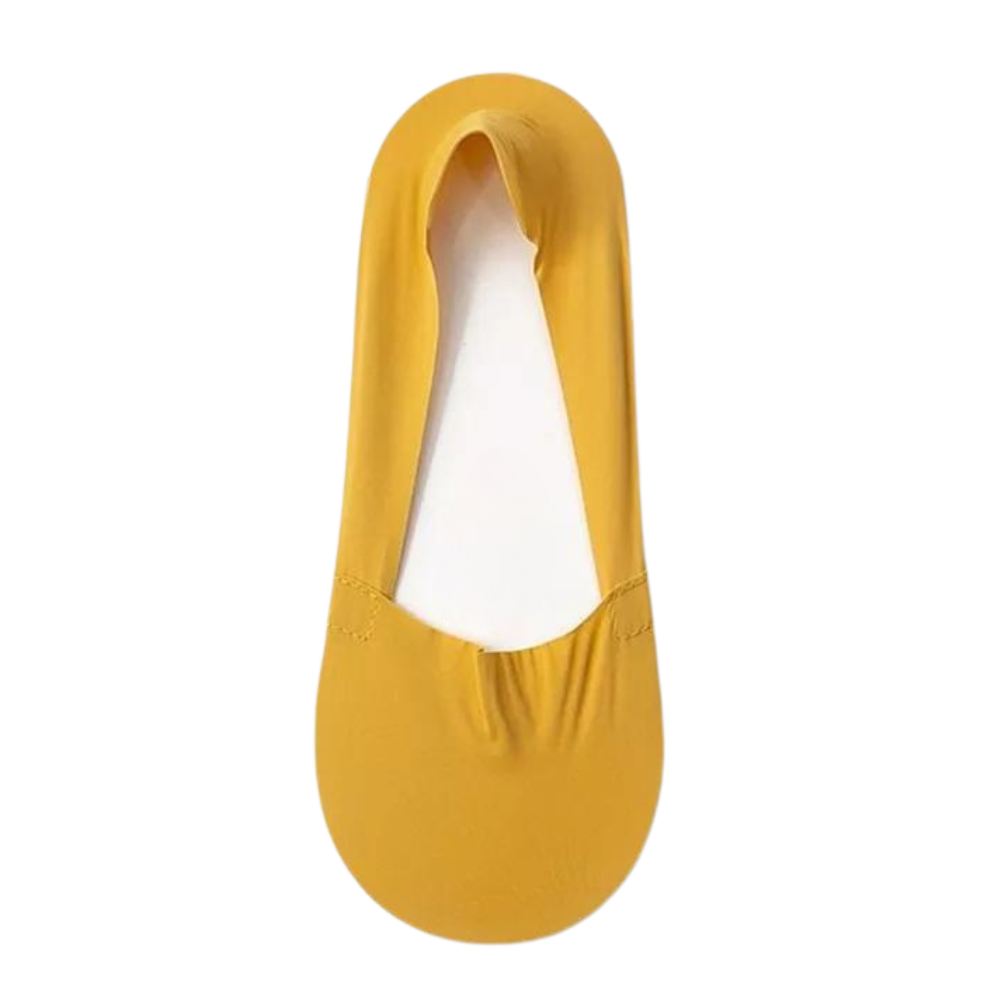 Invisible Non Slip Socks -Dark Yellow - Ozerty