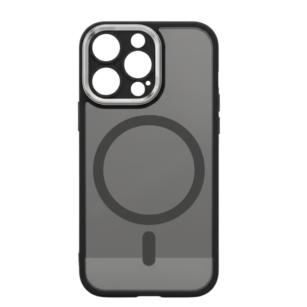 Iphone Magnetic Shockproof Case -Black - Ozerty