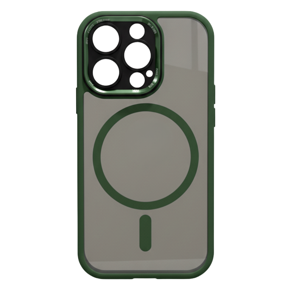Iphone Magnetic Shockproof Case -Dark Green - Ozerty