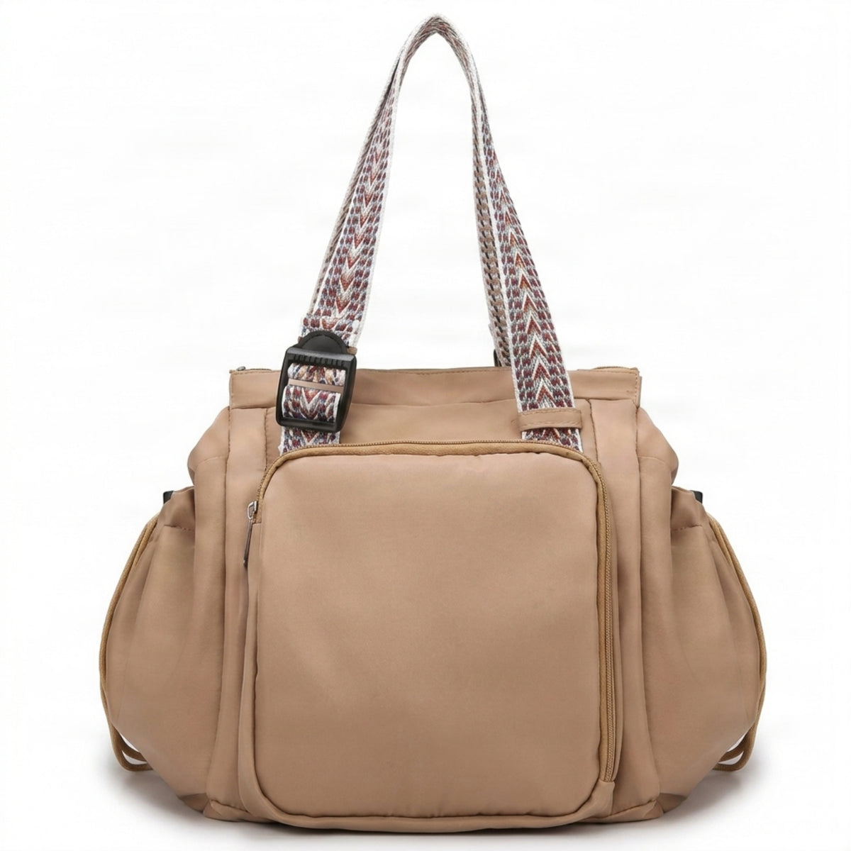 Effortlessly Organized Tote Backpack for Women -Beige - Ozerty