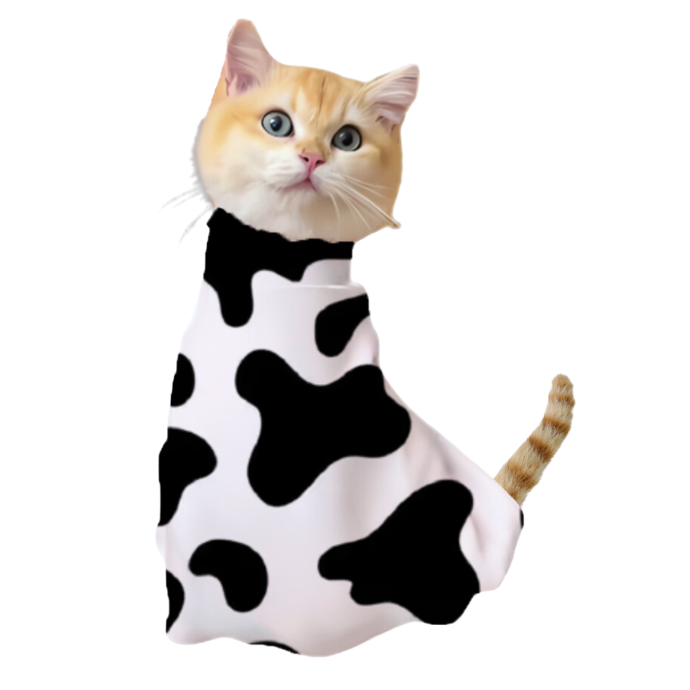 Magic Self Adhesive Cat Wrap -Cow Pattern - Ozerty