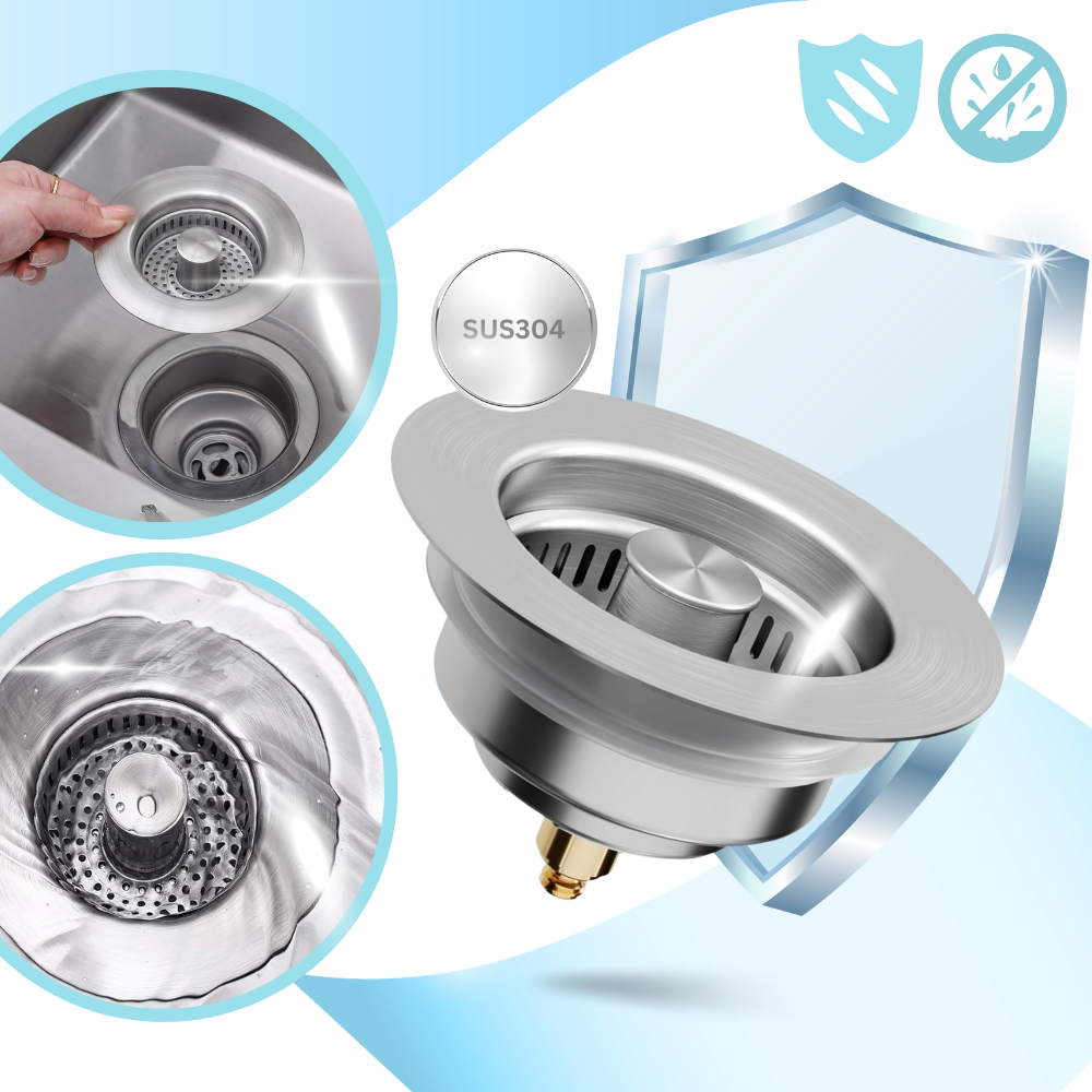 Multi-Function Stainless Steel Sink Drain - Ozerty