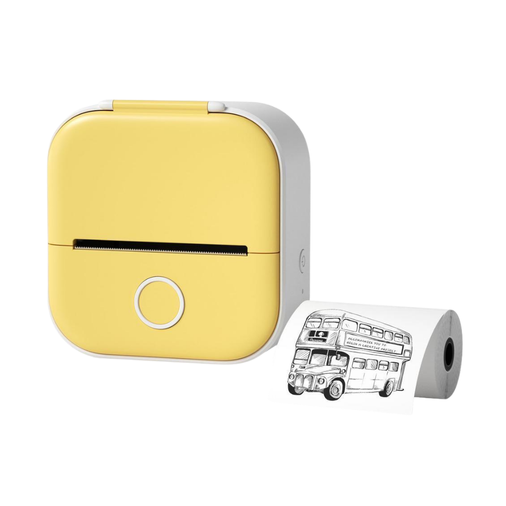 Phomemo Inkless Sticker Printer -Yellow - Ozerty