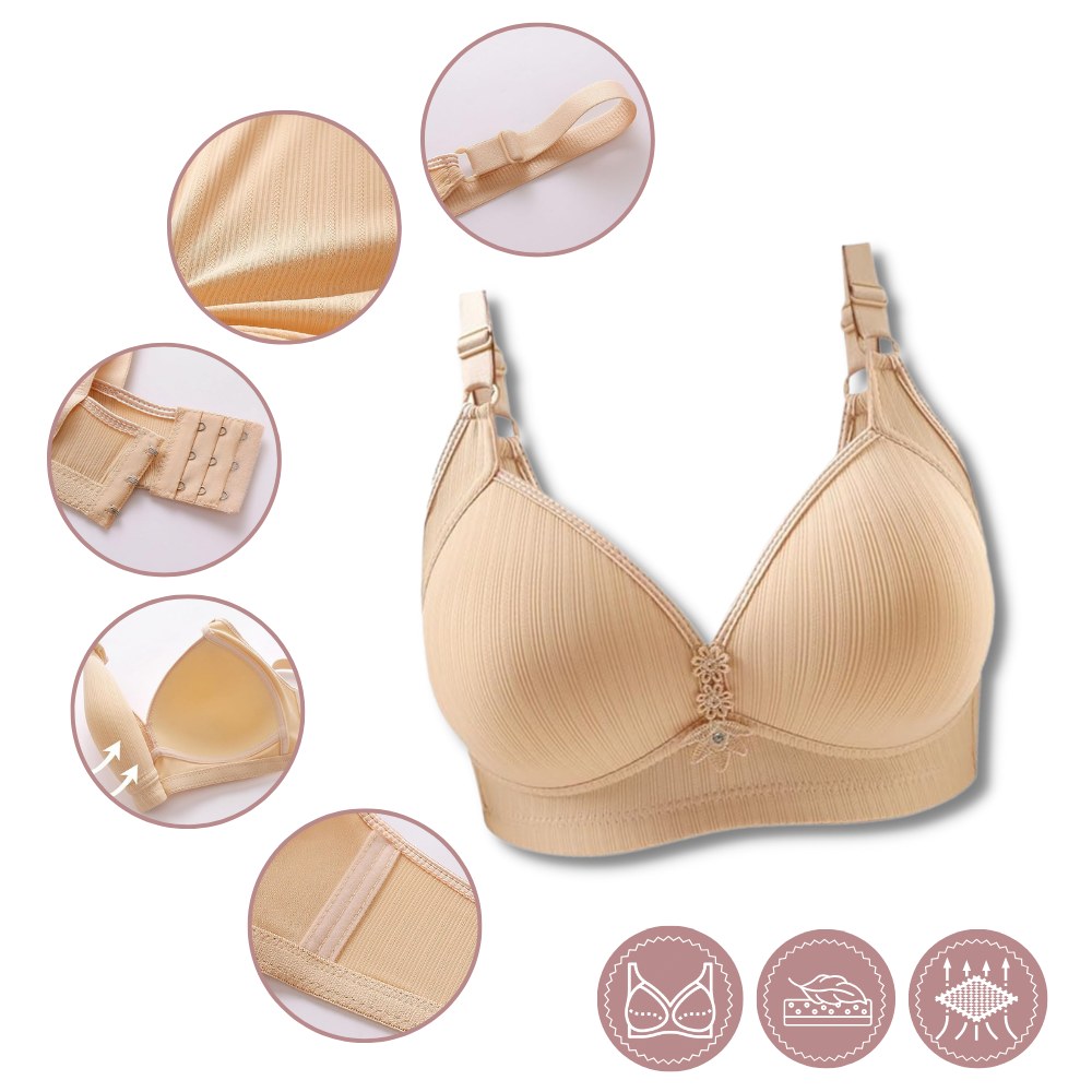 Plus Size Wireless Push-Up Bra - Ozerty