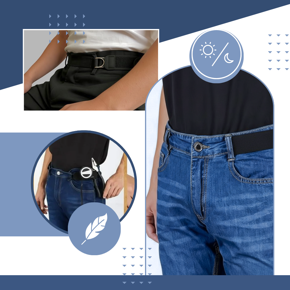 Reinforced Easy Wear Men Side Belt - Ozerty