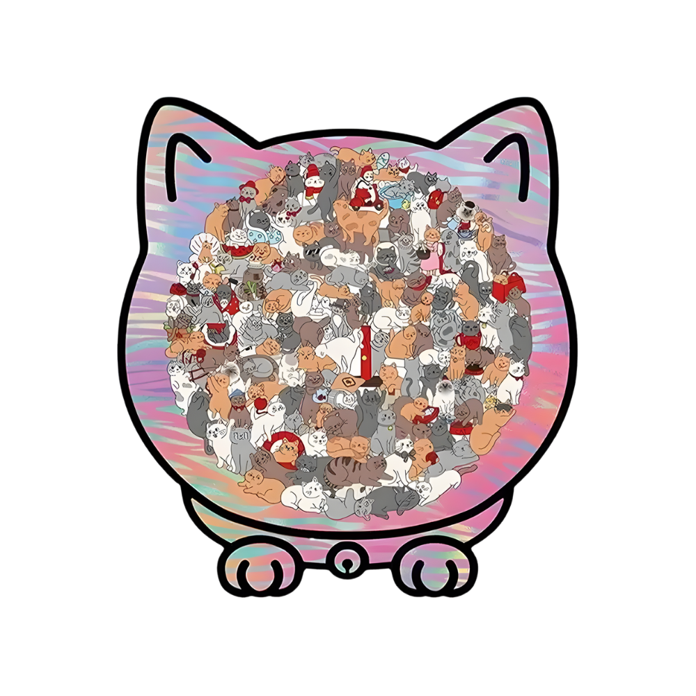 Relaxing Jigsaw Cat Puzzle  -Rainbow Cat - Ozerty