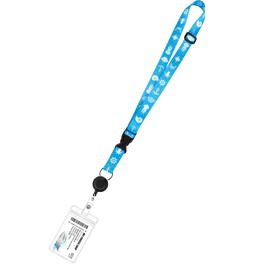 Retractable Cruise Lanyard -Blue Under water - Ozerty