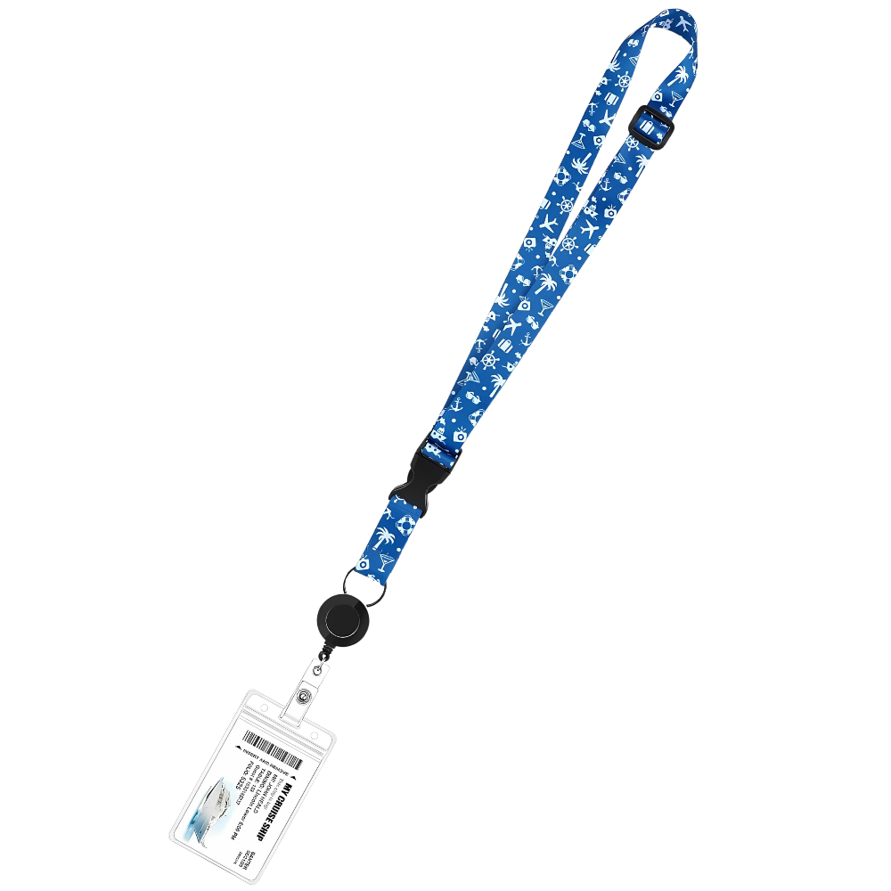 Retractable Cruise Lanyard -Dark Blue - Ozerty