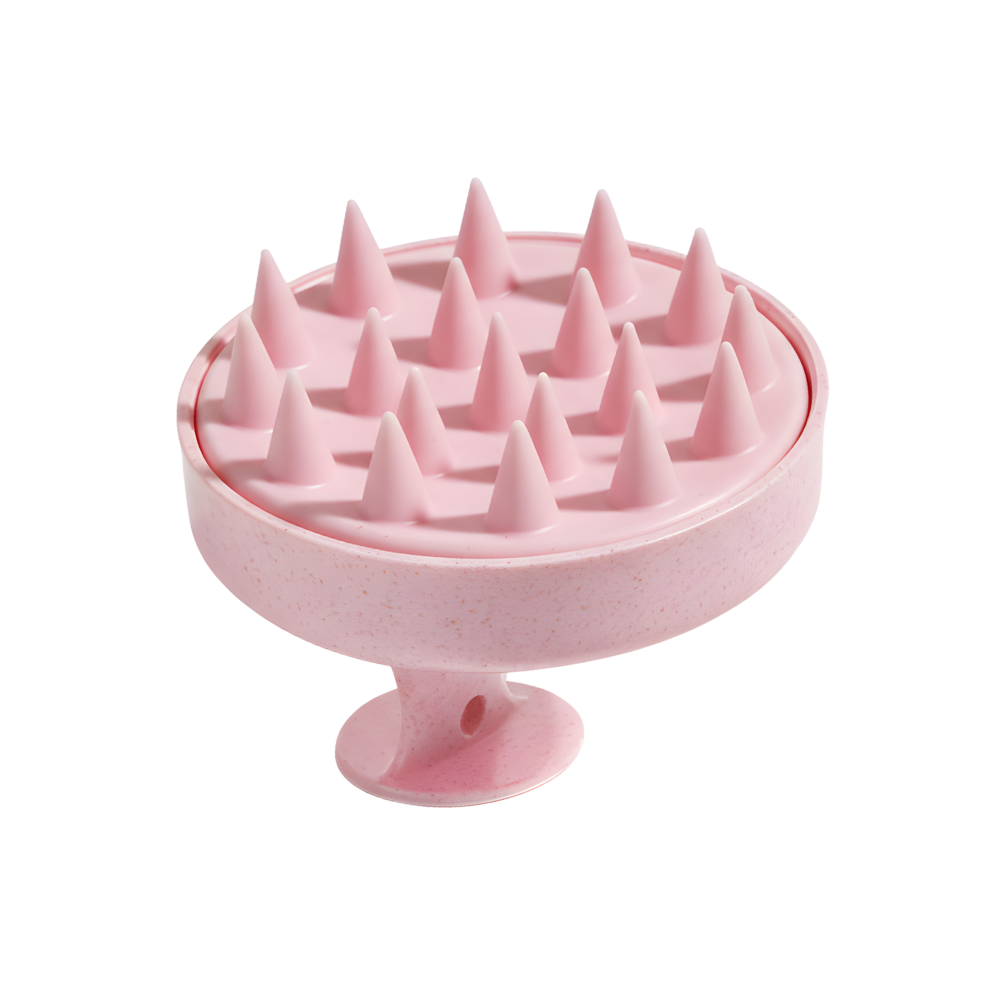 Revitalizing Cleanse Hair Scalp Massager Brush -Pink - Ozerty