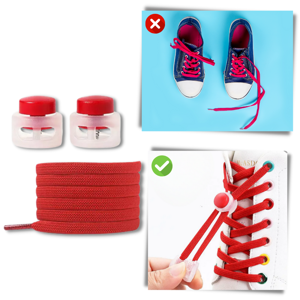 Safe Fashionable Lock Laces - Ozerty