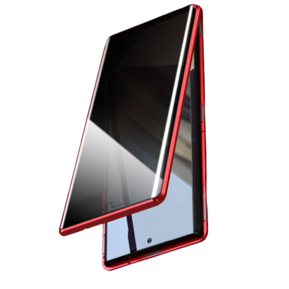 Samsung Phone Case & Privacy Glass -Red - Ozerty