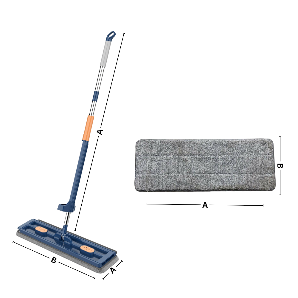 Self-wringing Flat Mop With Bucket - Ozerty