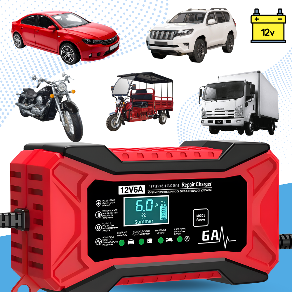 Smart 12V Battery Revive Charger - Ozerty