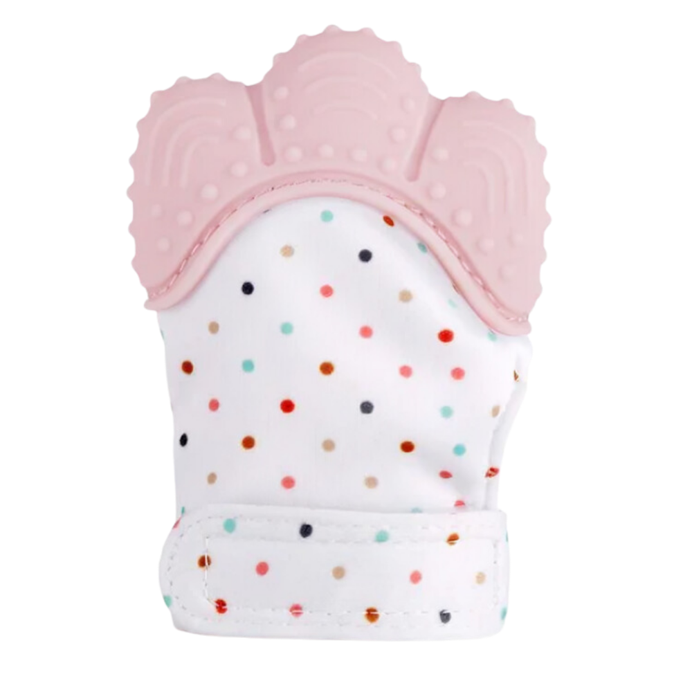 Soothing Teething Mitten -Pink - Ozerty