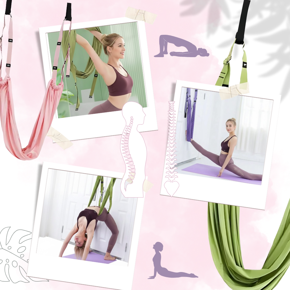 Strong Adjustable Yoga Hammock - Ozerty