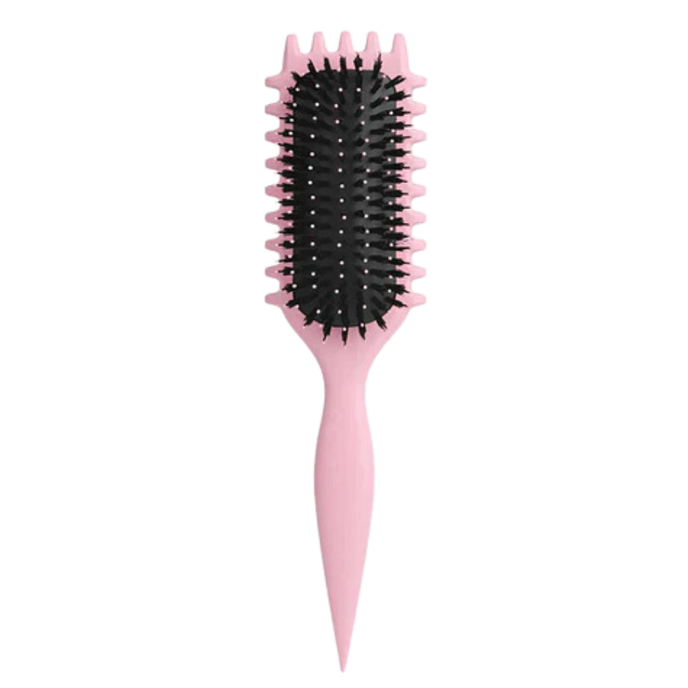 Tangle-Free Curl Defining Brush -Pink - Ozerty