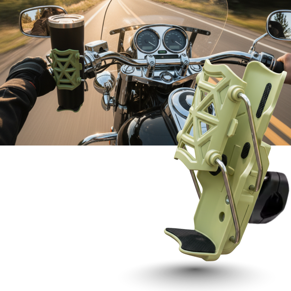 Universal Bike Handlebar Cup Holder  - Ozerty