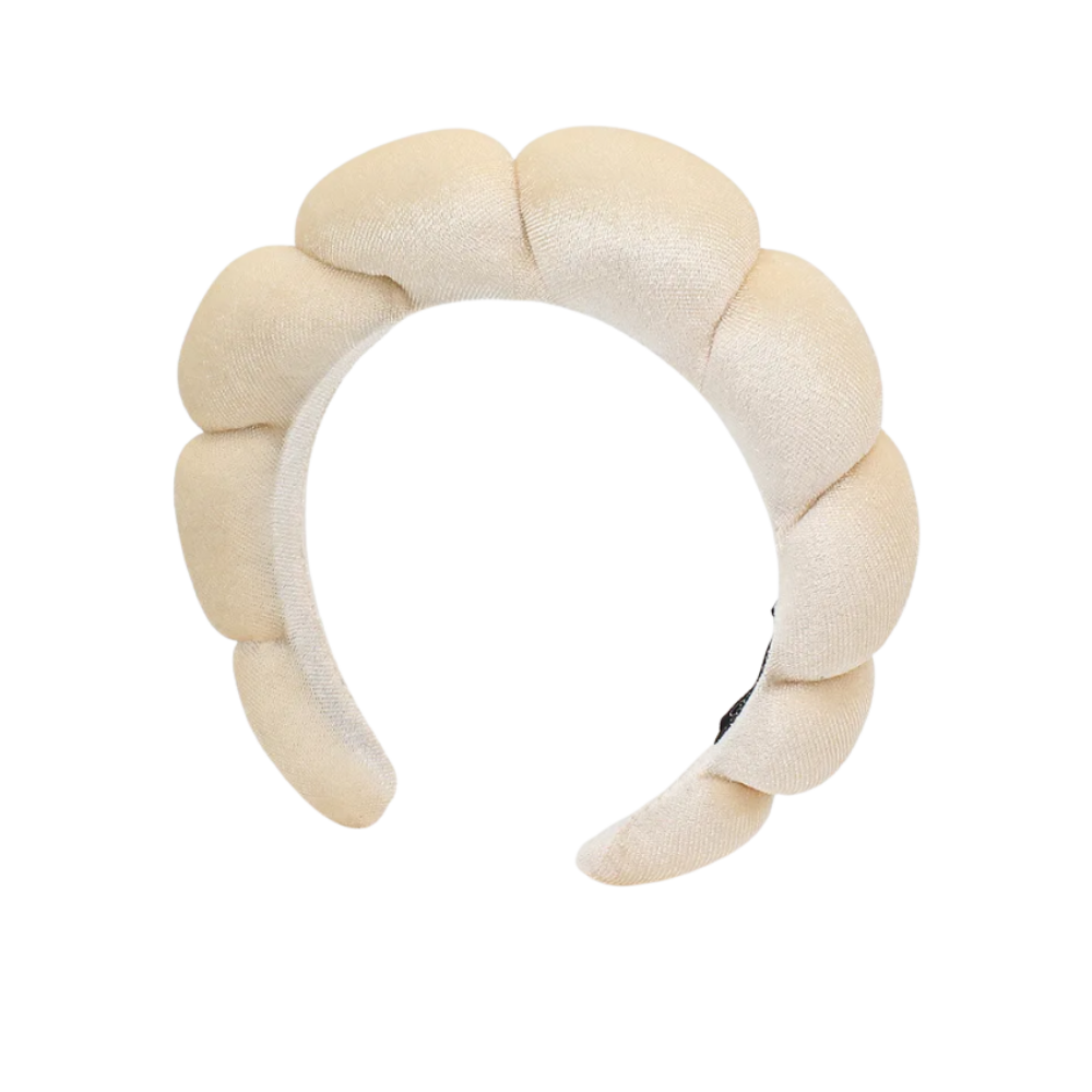 Velvet Skincare Headband -Champagne - Ozerty