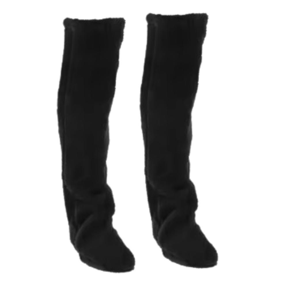 Warming Long Fuzzy Socks -Black - Ozerty