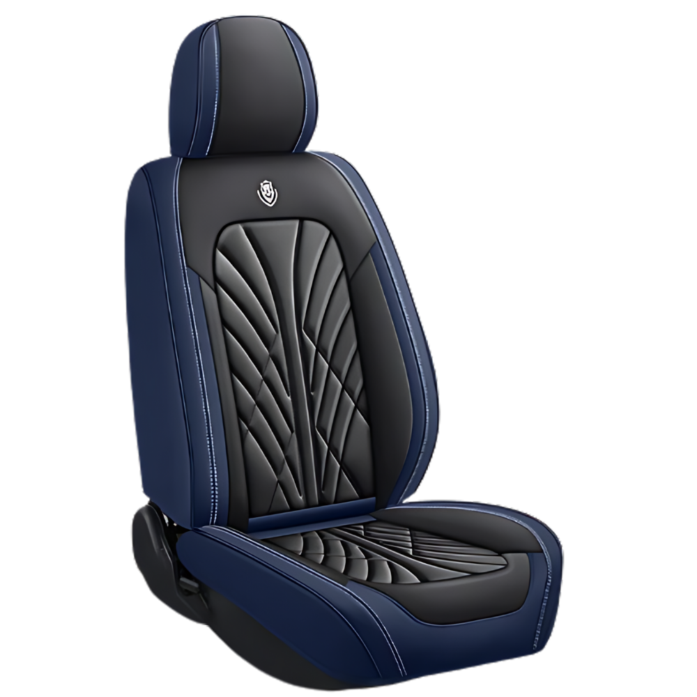 Waterproof Car Seat Protector -Black Dark Blue  - Ozerty