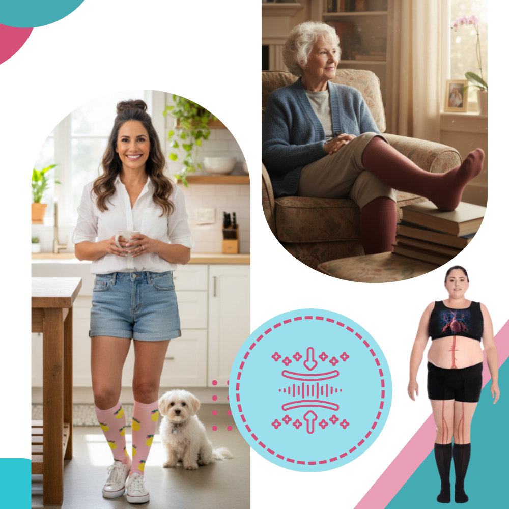 Wide Breathable Compression Sock - Ozerty