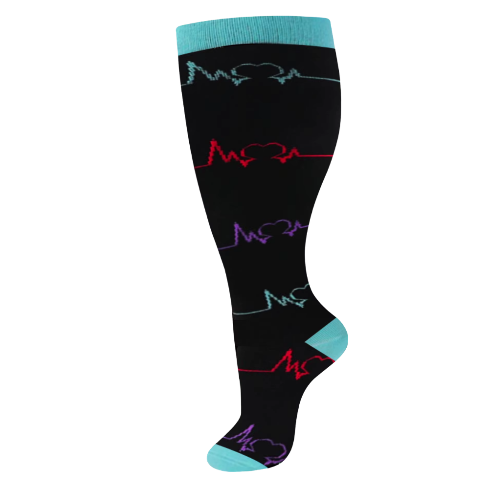Wide Breathable Compression Sock -Pulse - Ozerty