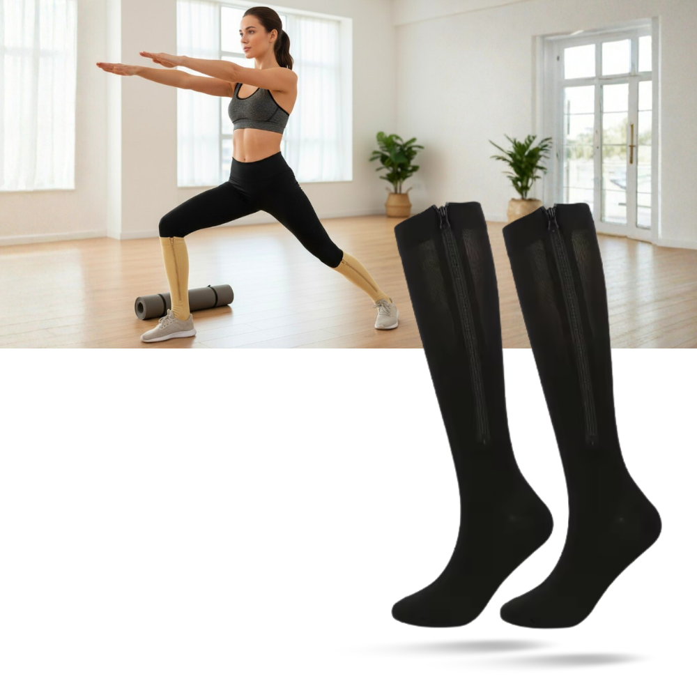 Zippered Knee Compression Sock - Ozerty