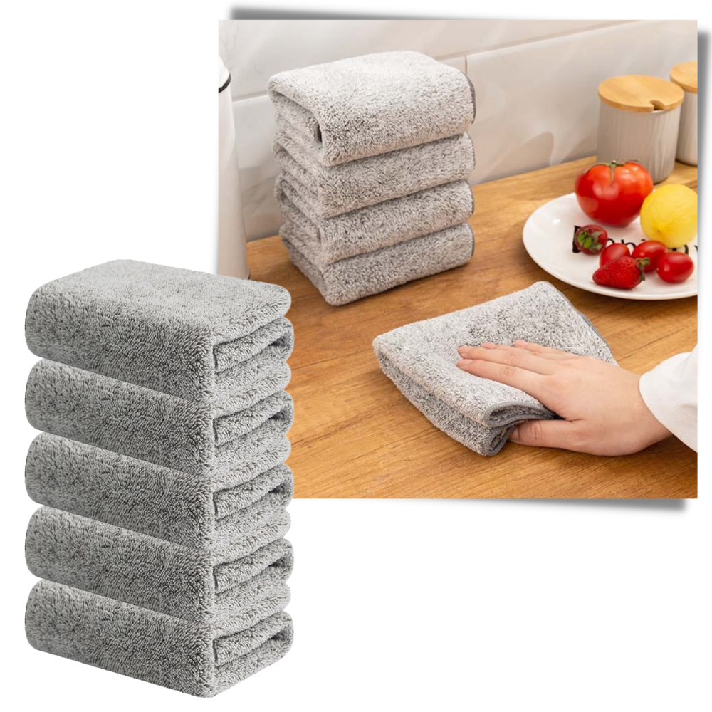 Absorbent Microfiber Bamboo Dishcloth