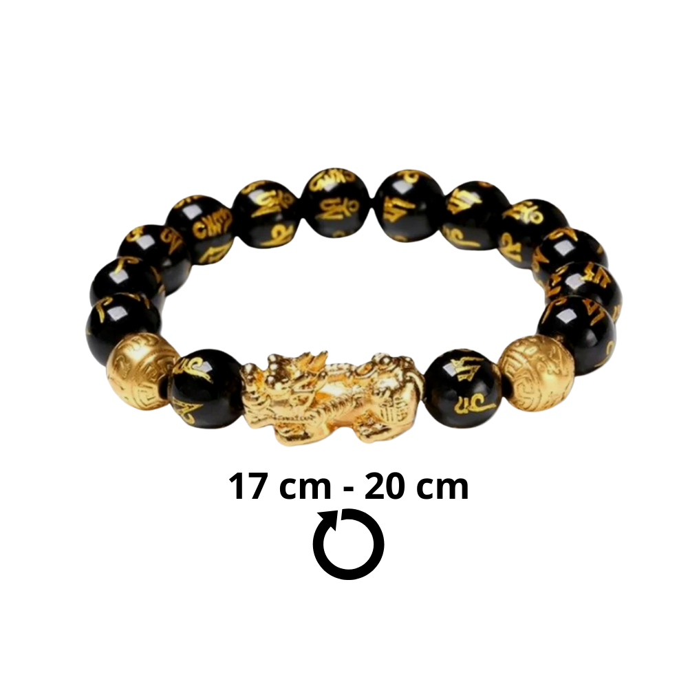 Black & Gold Obsidian Bracelet