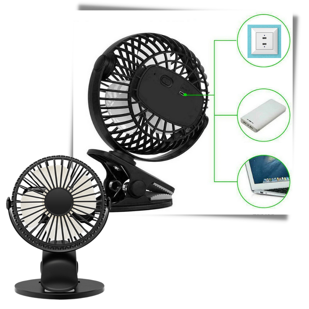 Portable Rechargeable USB Fan