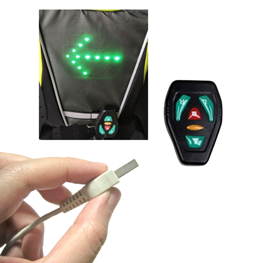 Reflective Cycling Vest With LED