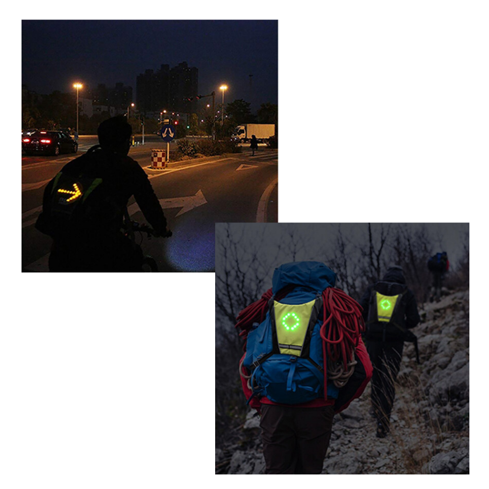 Reflective Cycling Vest With LED