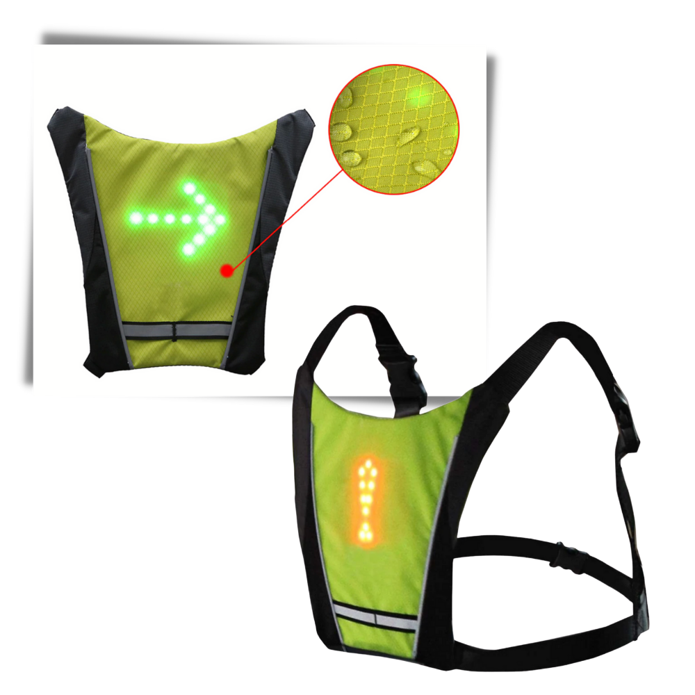 Reflective Cycling Vest With LED