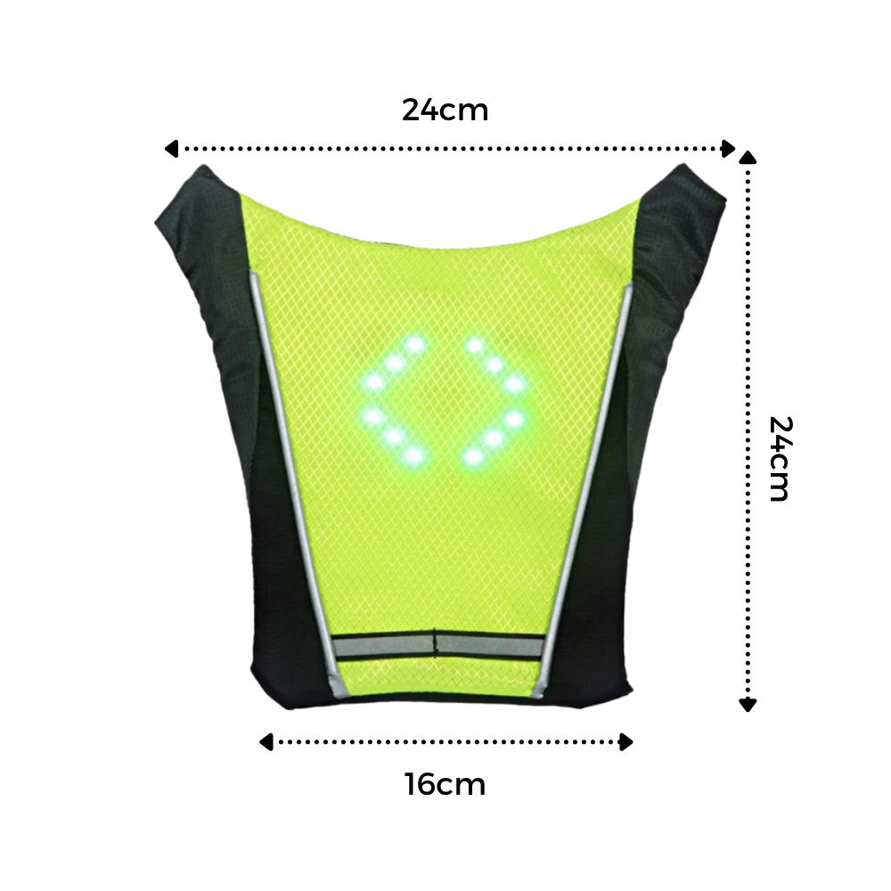 Reflective Cycling Vest With LED