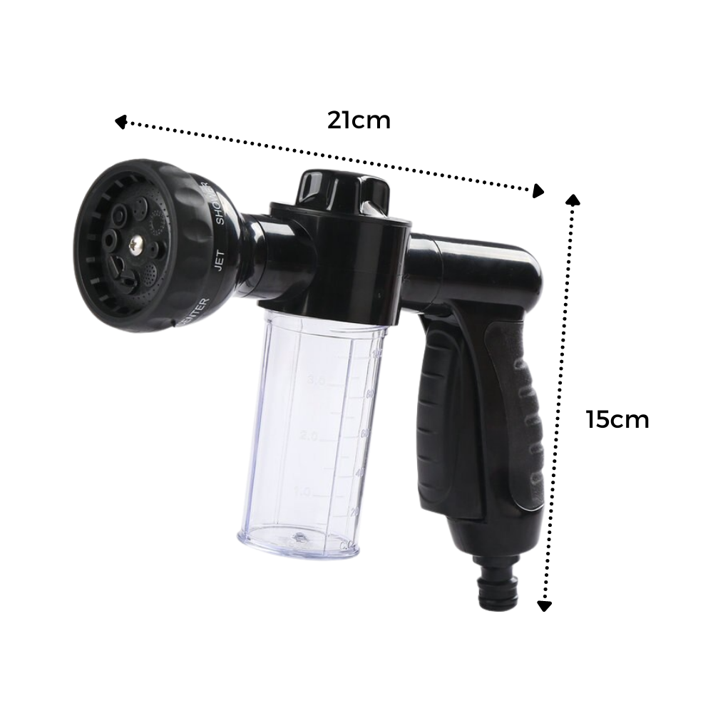 High-Pressure Hose Nozzle Head & Soap Dispenser