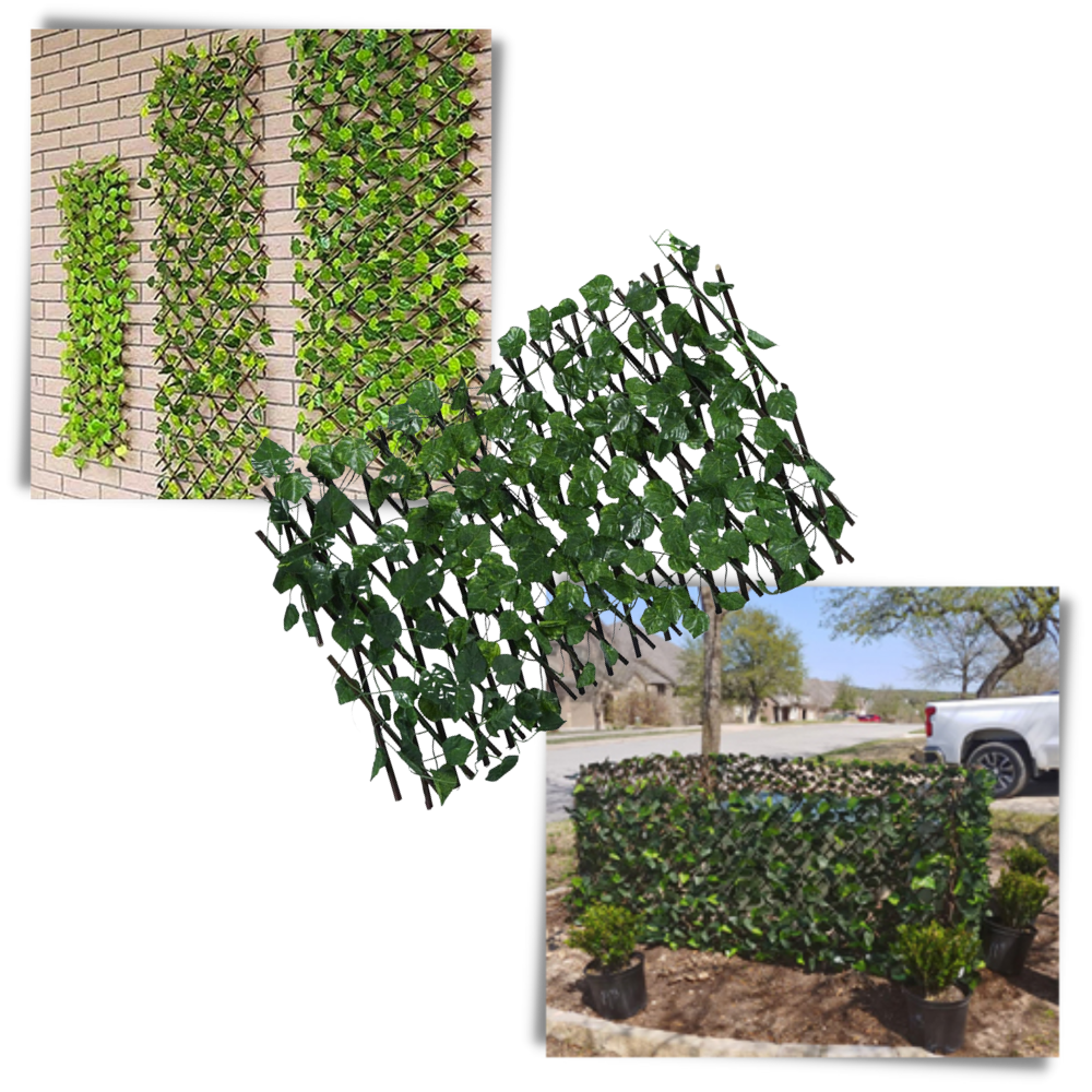 Retractable Artificial Plant Fence