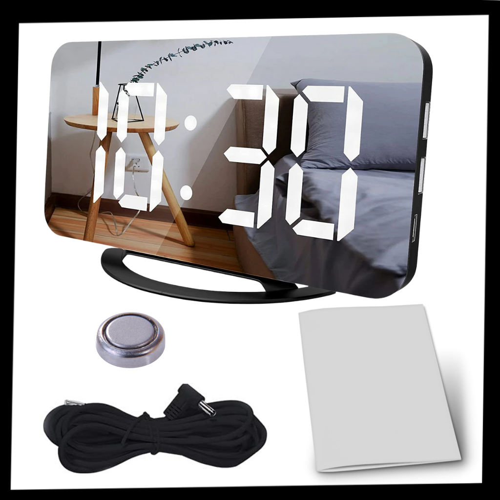 Multifunctional Digital Clock Mirror