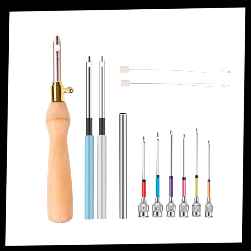 Embroidery Punch Needle Tool Kit