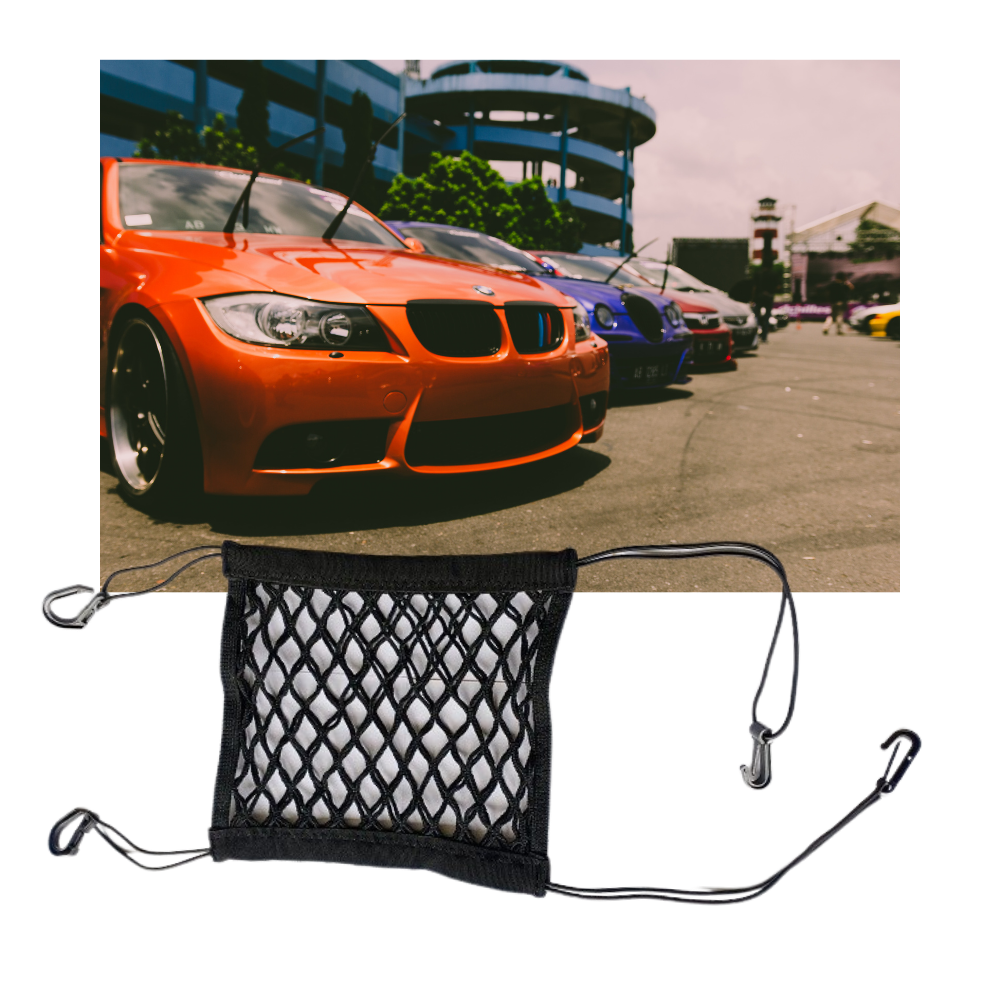 Elastic Storage Organiser Net for Cars